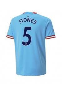 Manchester City John Stones #5 Voetbaltruitje Thuis tenue 2022-23 Korte Mouw